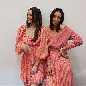 keepsake peach pink minidress